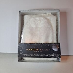Marcus Adler Infinity Scarf And Hat Gift Set Women's White One Size